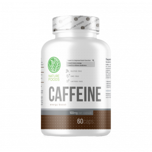 Nature Foods Caffeine 100 mg, 60 капсул