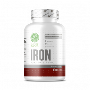 Nature Foods Iron Bisglycinate 18 mg, 100 капсул
