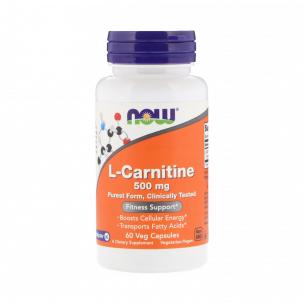 NOW L-Carnitine 500 mg, 60 капсул