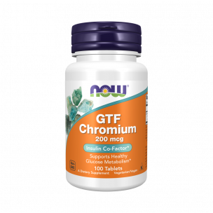 NOW GTF Chromium Chelate 200 mcg, 100 таблеток