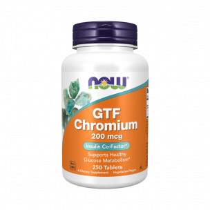 NOW GTF Chromium Chelate 200 mcg, 250 таблеток