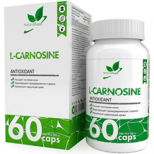 Natural Supp L-Carnosine, 60 капсул