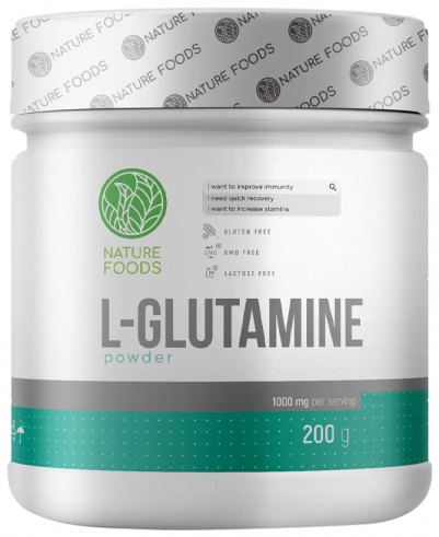 Nature Foods L-Glutamine, 200 грамм