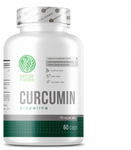 Nature Foods Curcumin+Bioperine, 60 капсул