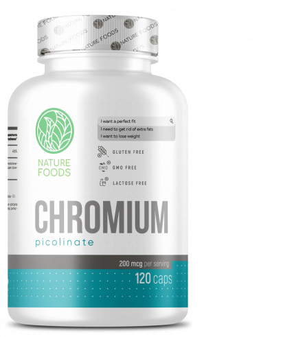 Nature Foods Chromium picolinate 200 mcg, 120 капсул