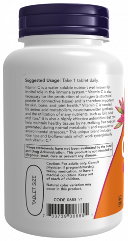 NOW Витамин С 1000 мг, 100 таблеток