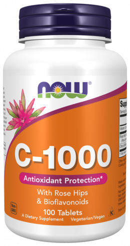 NOW Витамин С 1000 мг, 100 таблеток