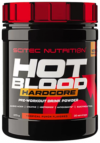 Scitec Nutrition Hot Blood Hardcore, Хот Блад Хардкор, 375 грамм