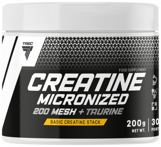 Trec Nutrition Creatine Micronized 200 mesh + Taurine, Микронизированный Моногидрат Креатина + Таурин, 200 грамм