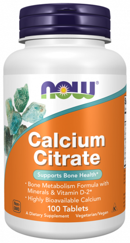 NOW Calcium Citrate, 100 таблеток